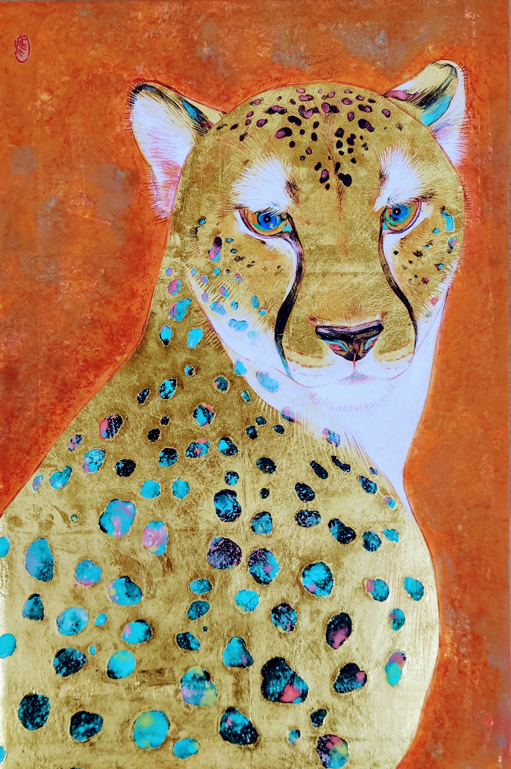 《狩人の瞳》紙本着彩 / 33×22cm